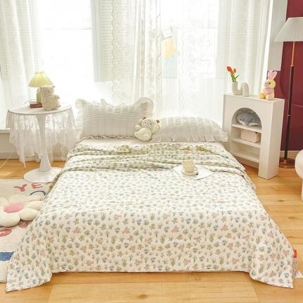 91家纺网 家纺一手货源 找家纺 (总)心梦泽 2025新款全棉双层纱大豆纤维夏凉被