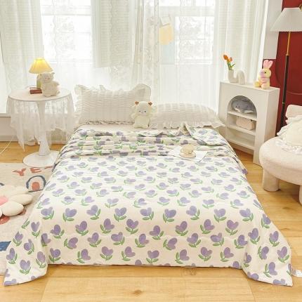 91家纺网 家纺一手货源 找家纺 (总)心梦泽 2025新款全棉双层纱大豆纤维夏凉被