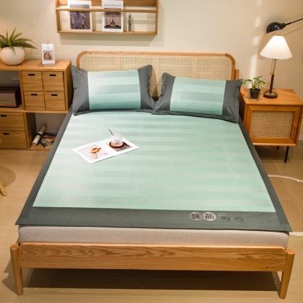 91家纺网 家纺一手货源 找家纺 全季 2023新款A类良品系列冰藤席 良品-碧绿（床席款）