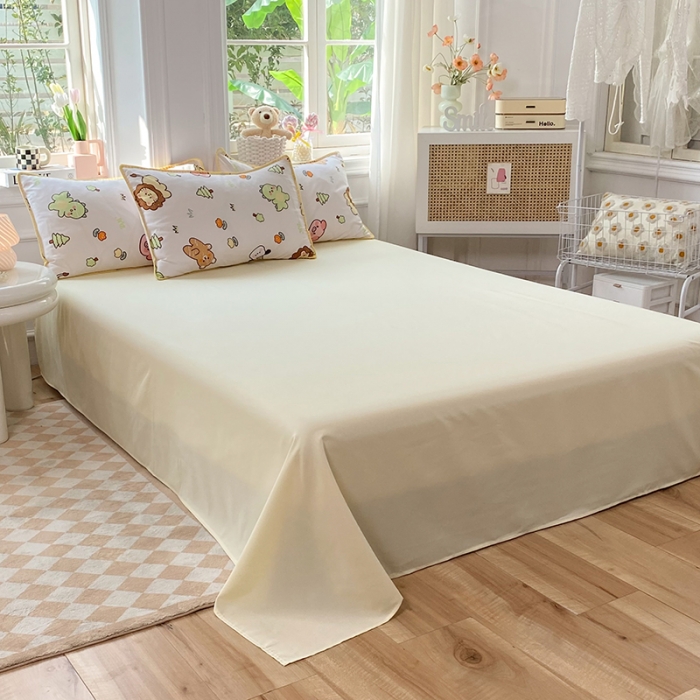 91家纺网 家纺一手货源 找家纺 妖妖家纺 2023印花水洗双层纱贝克绣四件套 动物世界