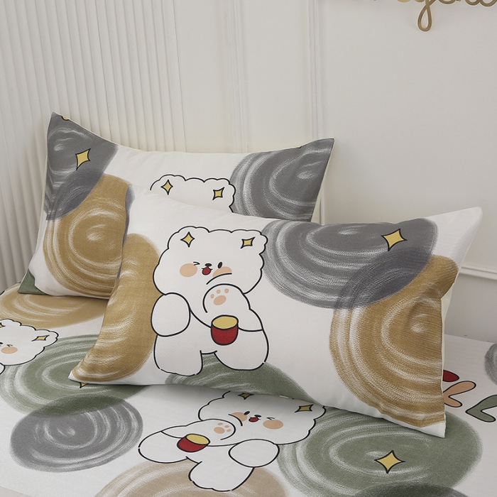 91家纺网 家纺一手货源 找家纺 纽缦 2023新款冰丝凉席三件套床笠款 活力青春-暗