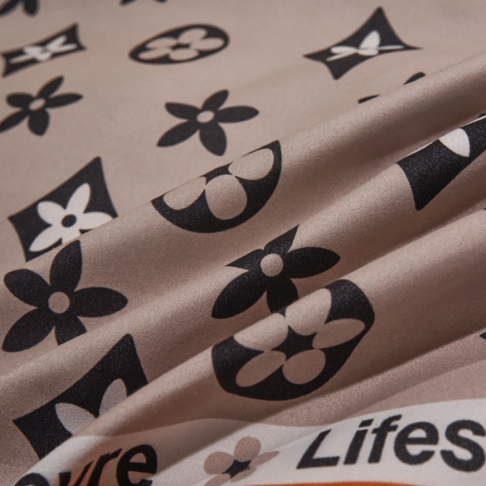 91家纺网 家纺一手货源 找家纺 好亿来 2025新款植物羊绒加厚斜纹磨毛四件套皇家绅士-咖