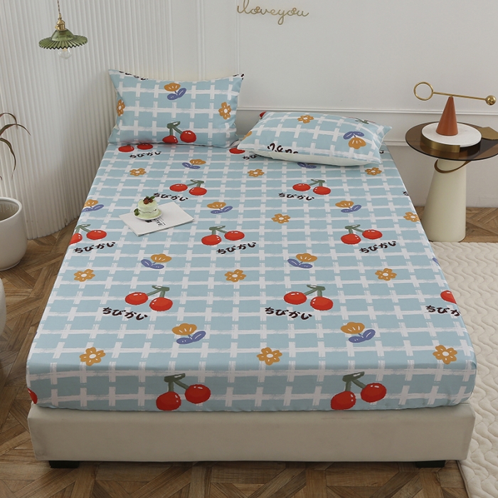 91家纺网 家纺一手货源 找家纺 纽缦 2023新款冰丝凉席三件套床笠款 雨果清香-青