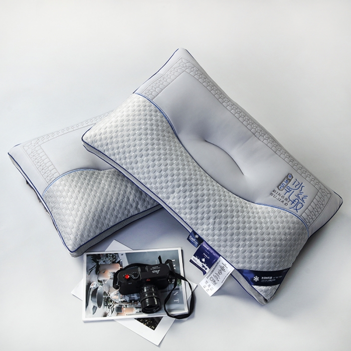 91家纺网 家纺一手货源 找家纺 瑞莉安 2023新款冰丝刺绣乳胶定型枕