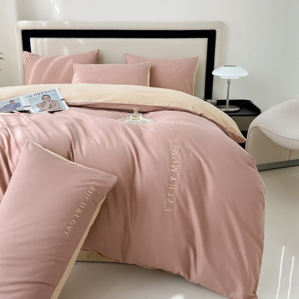 91家纺网 家纺一手货源 找家纺 （总）金牛座 2025新款40S精梳长绒棉全棉刺绣四件套艾文系列