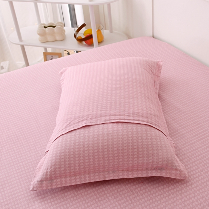 91家纺网 家纺一手货源 找家纺 茗婷 2025纯棉单人双人枕套枕芯 玫瑰物语-米