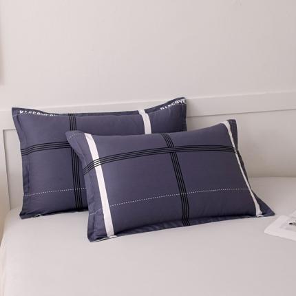 91家纺网 家纺一手货源 找家纺 茗婷 2025纯棉单人双人枕套枕芯 时尚格