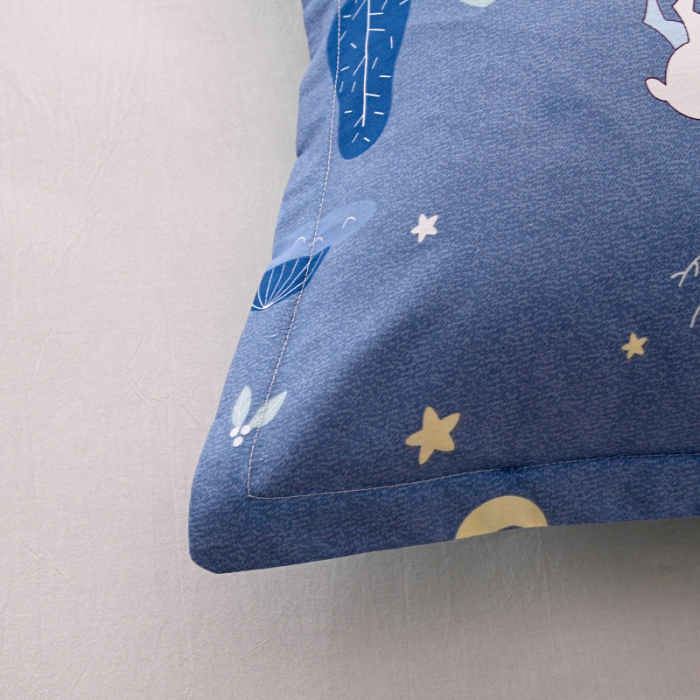 91家纺网 家纺一手货源 找家纺 茗婷 2025纯棉单人双人枕套枕芯 夜晚的森林