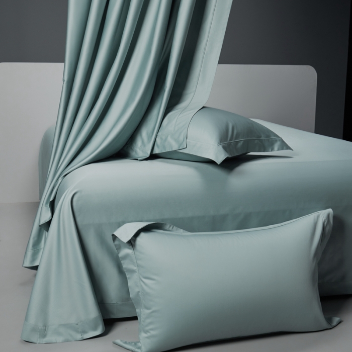 91家纺网 家纺一手货源 找家纺 缔缦 2023新款定织新布种 玛奇朵 蒂芙绿