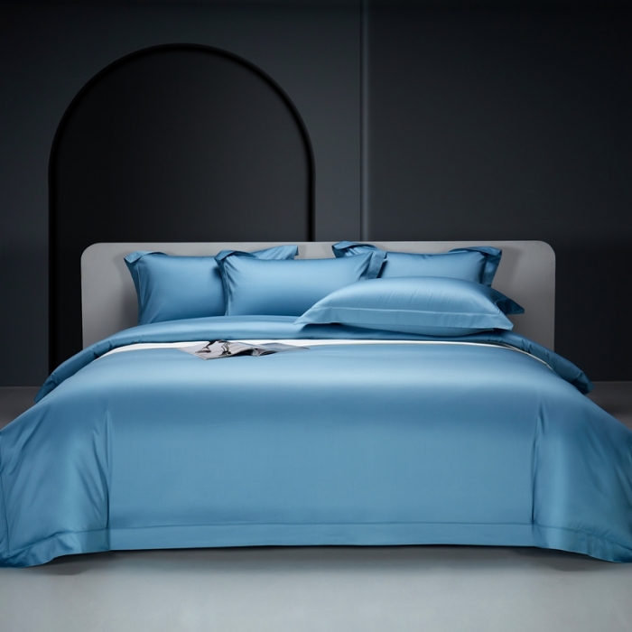 91家纺网 家纺一手货源 找家纺 缔缦 2023新款定织新布种 玛奇朵 靛青蓝