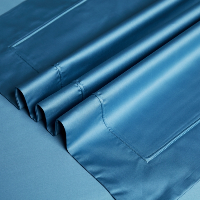 91家纺网 家纺一手货源 找家纺 缔缦 2023新款定织新布种 玛奇朵 靛青蓝