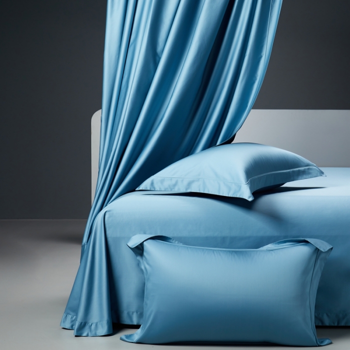 91家纺网 家纺一手货源 找家纺 缔缦 2023新款定织新布种 玛奇朵 靛青蓝