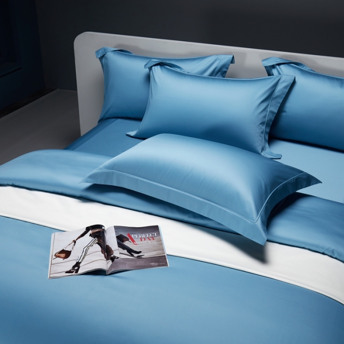 91家纺网 家纺一手货源 找家纺 缔缦 2023新款定织新布种 玛奇朵 靛青蓝