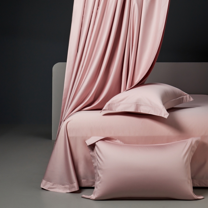 91家纺网 家纺一手货源 找家纺 缔缦 2023新款定织新布种 玛奇朵 粉