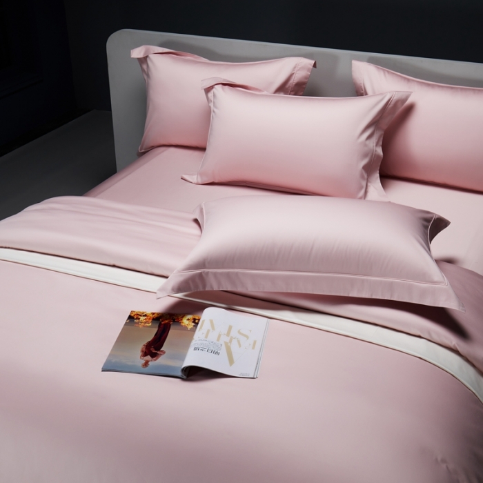 91家纺网 家纺一手货源 找家纺 缔缦 2023新款定织新布种 玛奇朵 粉