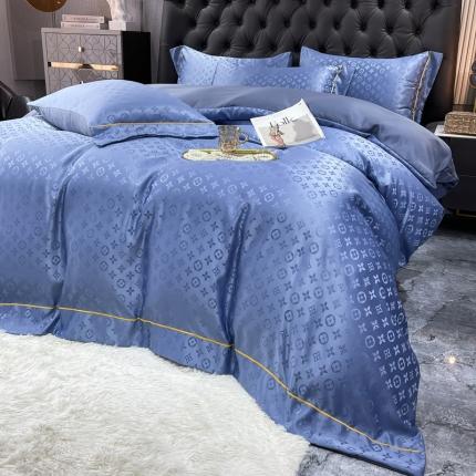 91家纺网 家纺一手货源 找家纺 （总）慕晨 2023新款60S贡缎提花水洗真丝四件套