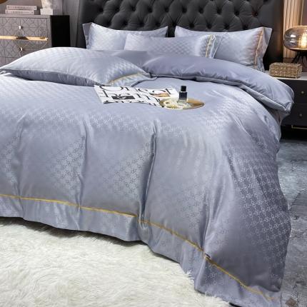 91家纺网 家纺一手货源 找家纺 （总）慕晨 2023新款60S贡缎提花水洗真丝四件套