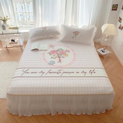 慕澄 2023新款大版雪纺床裙款乳胶凉席系列 床裙款-花季