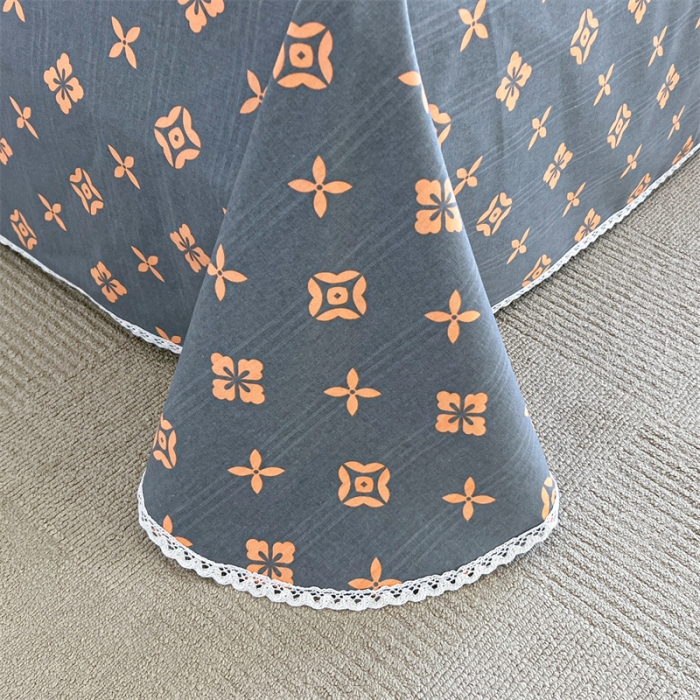 91家纺网 家纺一手货源 找家纺 萌宝 新款纯棉细纱三枚缎卡帆布花边款软凉席床单路易世家