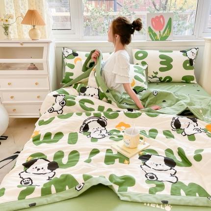 91家纺网 家纺一手货源 找家纺 （总）格子铺 2023新款全棉印花系列棉花夏被