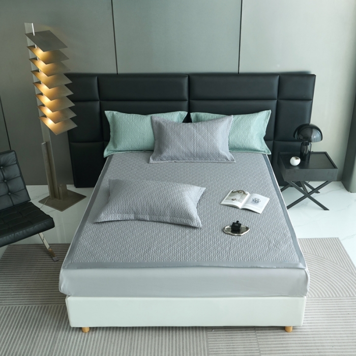 91家纺网 家纺一手货源 找家纺 （总）榻尚 2023新款纯竹纤维绗缝夏凉席空调席垫三件套