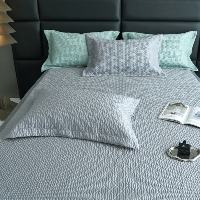 91家纺网 家纺一手货源 找家纺 （总）榻尚 2023新款纯竹纤维绗缝夏凉席空调席垫三件套