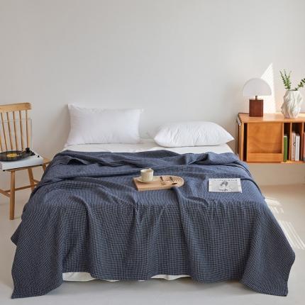 91家纺网 家纺一手货源 找家纺 （总）乐家毛巾被 2023新款色织日式三层水洗小格毛巾被