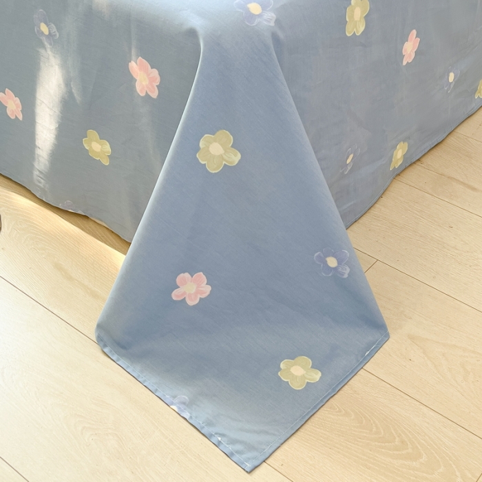 91家纺网 家纺一手货源 找家纺 格子铺 2023新款全棉印花系列棉花夏被 蓝海晨光