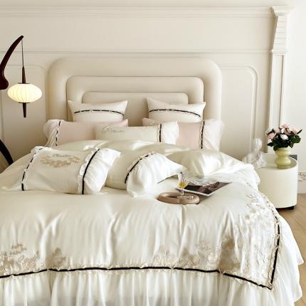 91家纺网 家纺一手货源 找家纺 （总）2023馨蕊馨蕊新款80SLF奥地利兰精天丝四件套