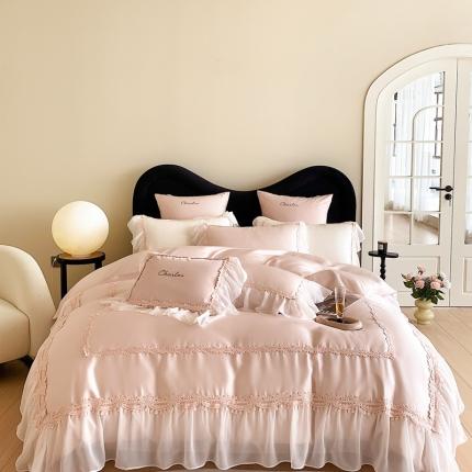 91家纺网 家纺一手货源 找家纺 （总）馨蕊 2023新款80SLF奥地利兰精天丝四件套