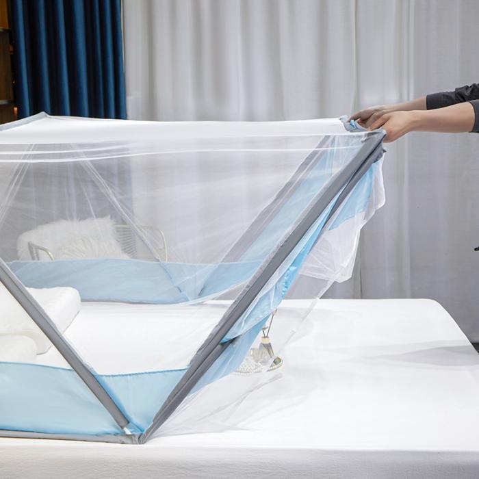 91家纺网 家纺一手货源 找家纺 2023网红折叠防蚊布蚊帐学生宿舍蚊帐