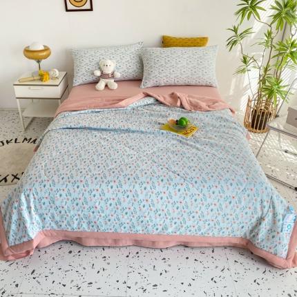 91家纺网 家纺一手货源 找家纺 （总）瑜珠 2025新款A类水洗棉麻双层纱夏凉被空调被子被芯夏被