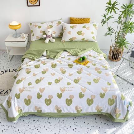 91家纺网 家纺一手货源 找家纺 （总）瑜珠 2025新款A类水洗棉麻双层纱夏凉被空调被子被芯夏被