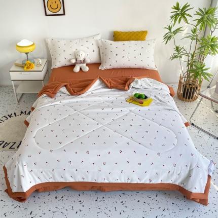 91家纺网 家纺一手货源 找家纺 （总）瑜珠 2025新款A类水洗棉麻双层纱夏凉被空调被子被芯夏被