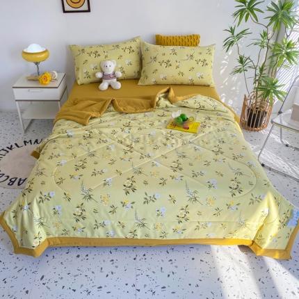 91家纺网 家纺一手货源 找家纺 （总）瑜珠 2025新款A类水洗棉麻双层纱夏凉被空调被子被芯夏被