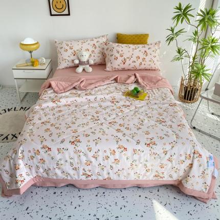 91家纺网 家纺一手货源 找家纺 （总）瑜珠 2025新款A类水洗棉麻双层纱夏凉被空调被子被芯夏被