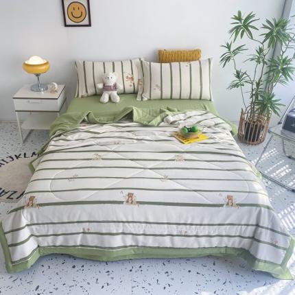 91家纺网 家纺一手货源 找家纺 （总）瑜珠 2025新款A类水洗棉麻双层纱夏凉被空调被子被芯夏被