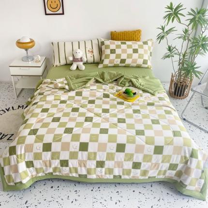 91家纺网 家纺一手货源 找家纺 （总）瑜珠 2025新款A类水洗棉麻双层纱夏凉被空调被子被芯夏被