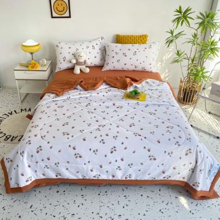 91家纺网 家纺一手货源 找家纺 （总）瑜珠 2025新款A类水洗棉麻双层纱夏凉被空调被子被芯夏被