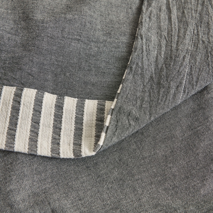 91家纺网 家纺一手货源 找家纺 安莱 2023新款 锦瑟色织提花四件套 锦瑟 深灰