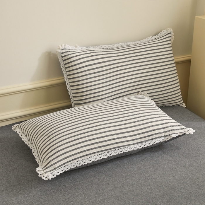 91家纺网 家纺一手货源 找家纺 安莱 2023新款 锦瑟色织提花四件套 锦瑟 深灰