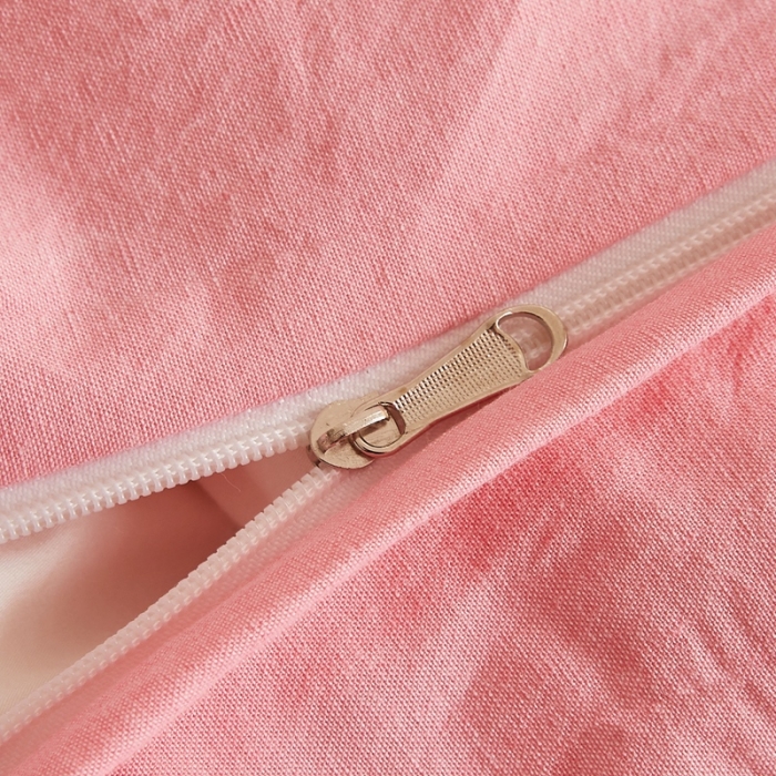 91家纺网 家纺一手货源 找家纺 安莱 2023新款 锦瑟色织提花四件套 锦瑟 桃红