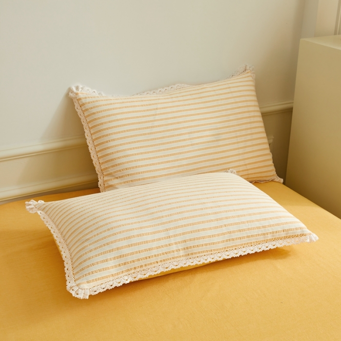 91家纺网 家纺一手货源 找家纺 安莱 2023新款 锦瑟色织提花四件套 锦瑟 驼色