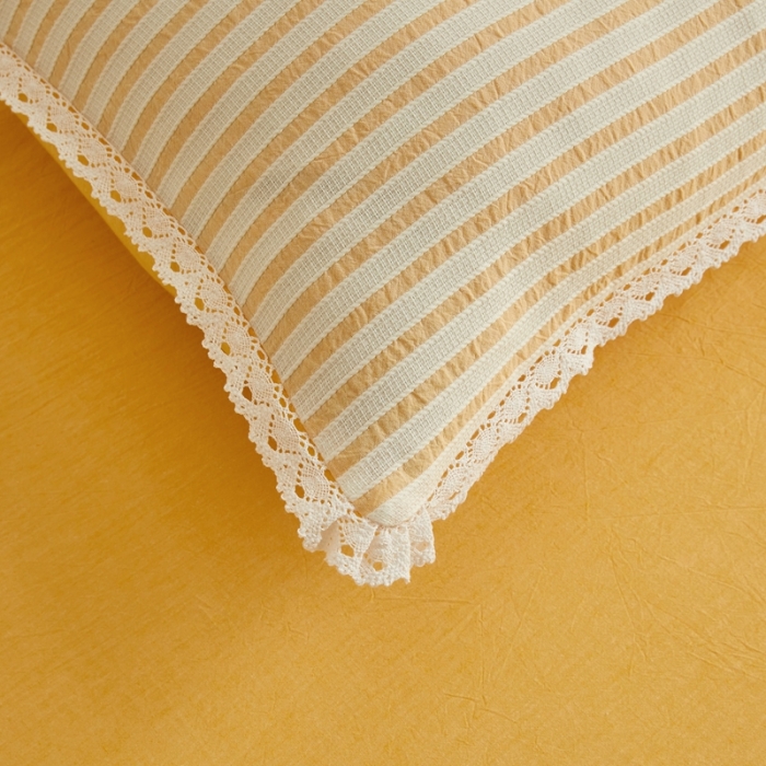 91家纺网 家纺一手货源 找家纺 安莱 2023新款 锦瑟色织提花四件套 锦瑟 驼色