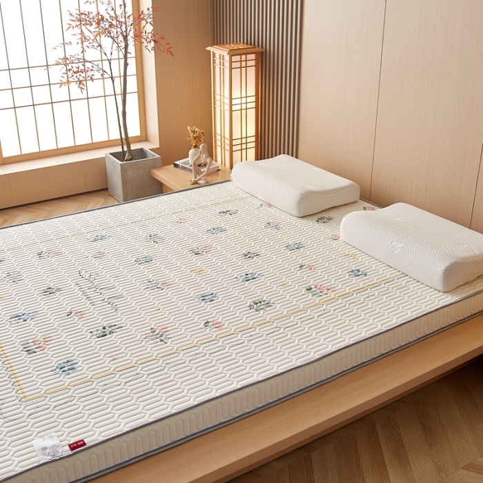 91家纺网 家纺一手货源 找家纺 时奥 2023新款 凉感丝海绵垫+0.5乳胶 唯美双人-9cm