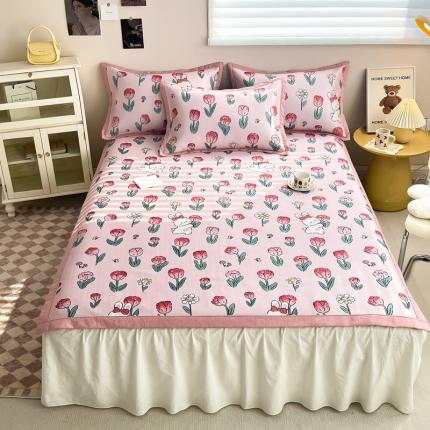 91家纺网 家纺一手货源 找家纺 （总）懒猫 2024新款 凉感满天星凉席