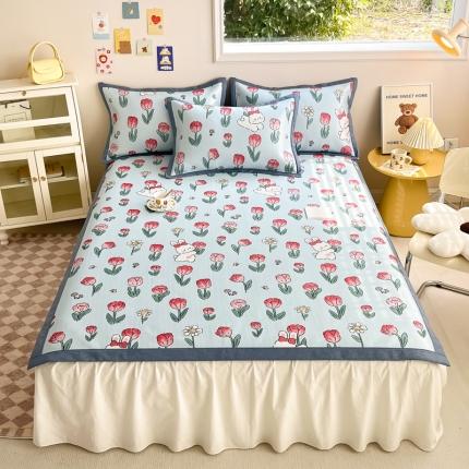 91家纺网 家纺一手货源 找家纺 （总）懒猫 2024新款 凉感满天星凉席