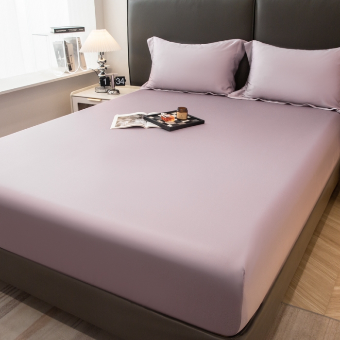 91家纺网 家纺一手货源 找家纺 好阁 2023新款 LF级60S莱赛尔床笠 木锦紫