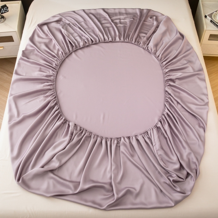 91家纺网 家纺一手货源 找家纺 好阁 2023新款 LF级60S莱赛尔床笠 木锦紫