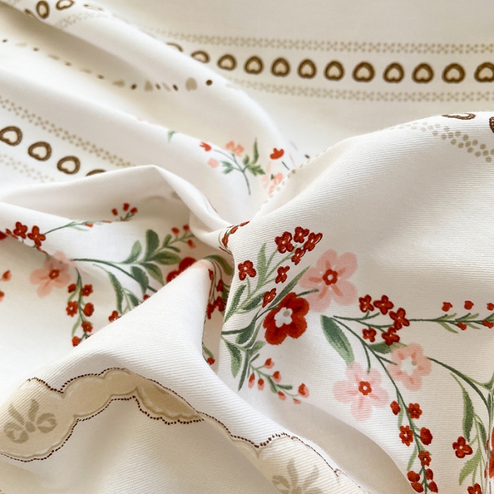 91家纺网 家纺一手货源 找家纺 绵庭 2023新款12868全棉ins小清新印花四件套 艾瑞拉